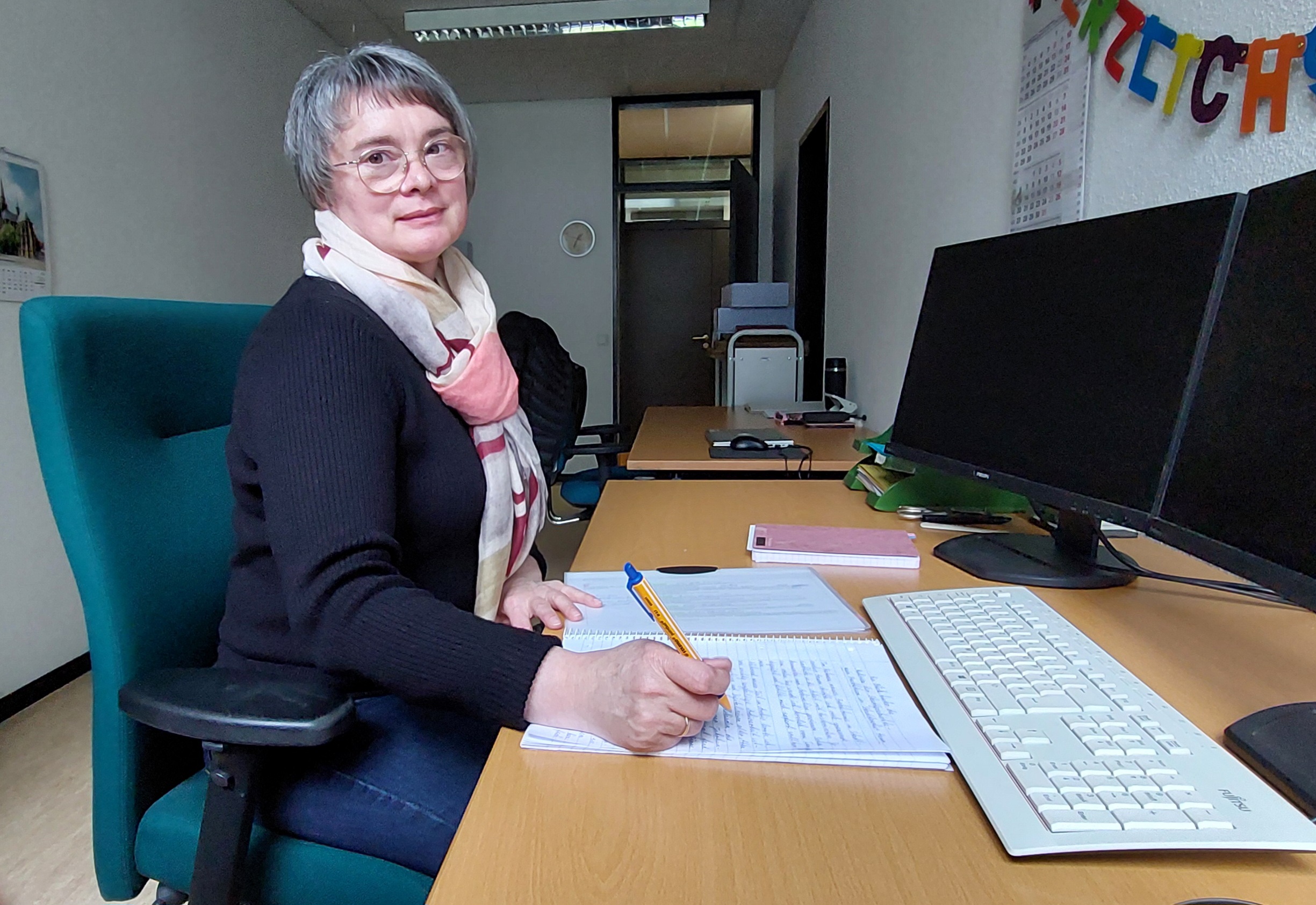 Praktikantin Irina Gossen