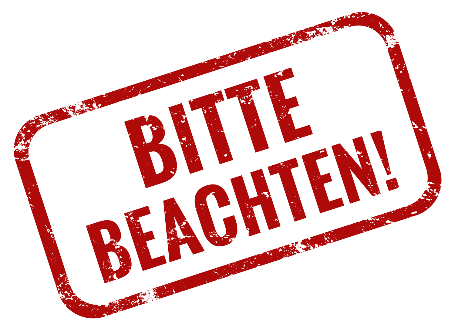 Bitte beachten Sie