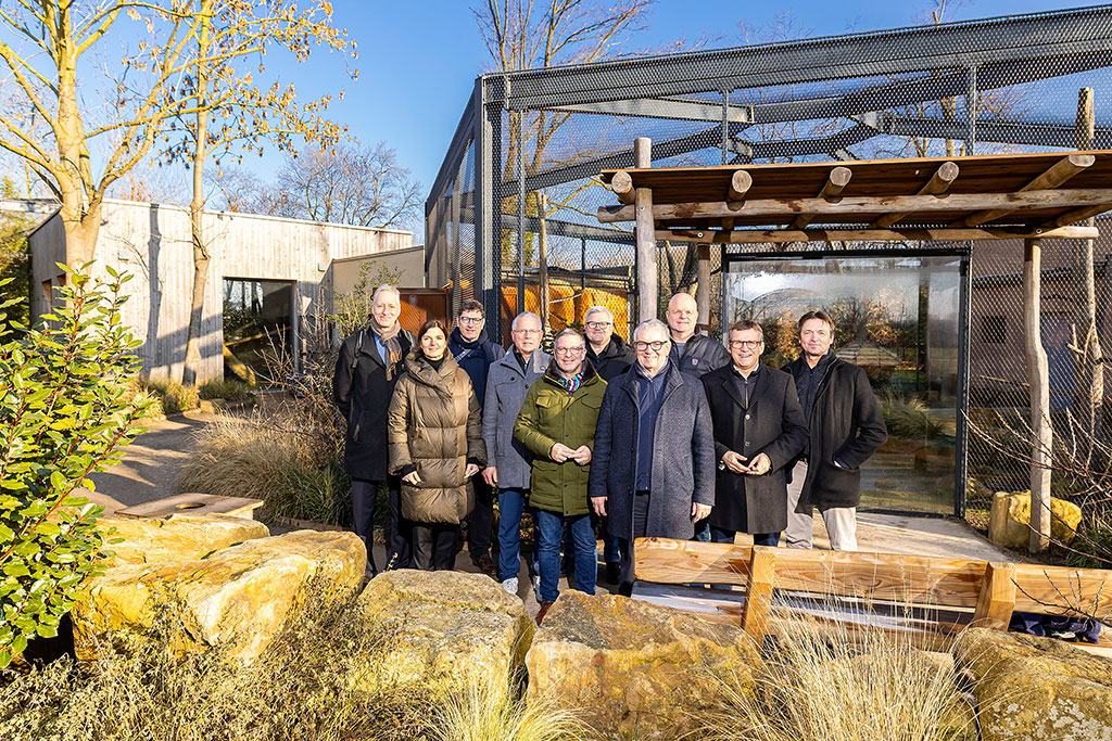 Im Hammer Tierpark haben die Beteiligten die Weiterbeauftragung der KlimaAgentur Hamm vorgestellt