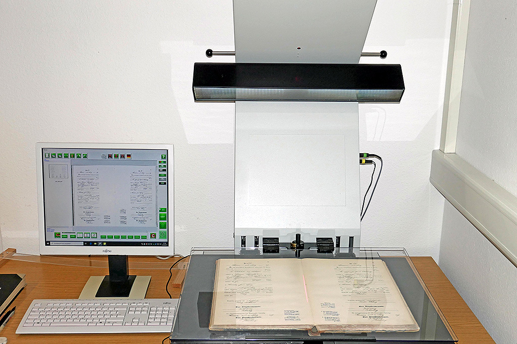 Buchscanner zur Anfertigung von Digitalisaten