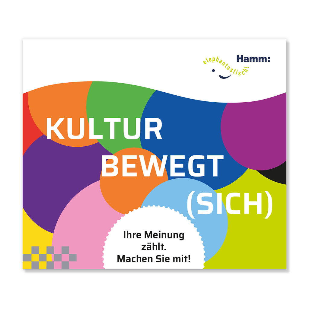 Plakatmotiv zur Umfrage ''Kultur bewegt sich''